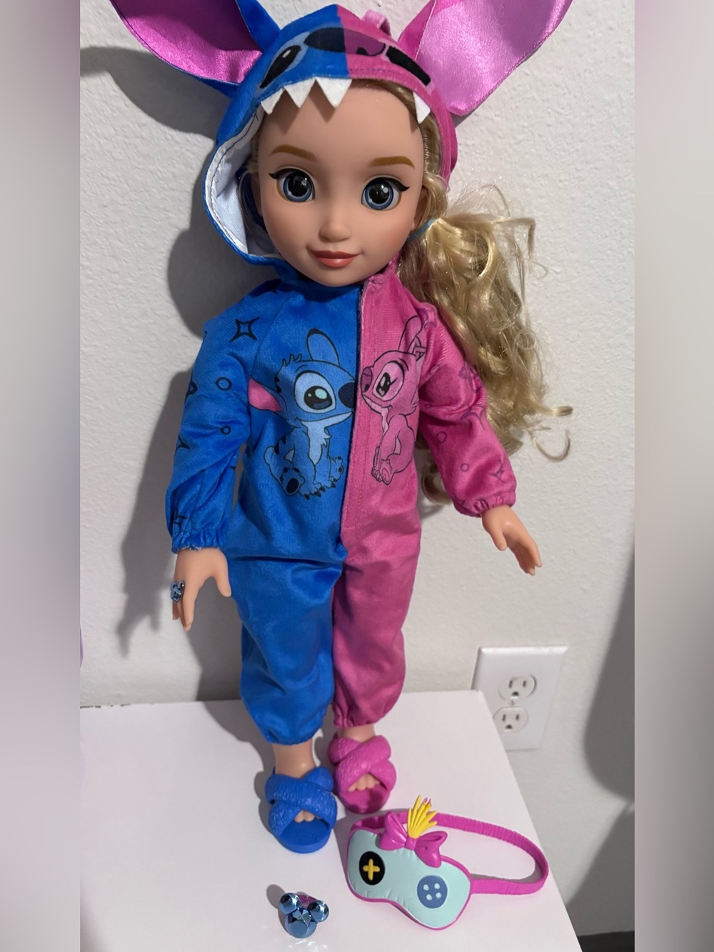Disney ILY 4EVER 18" Stitch & Angel Inspired Doll Blonde Hair/Blue Eyes